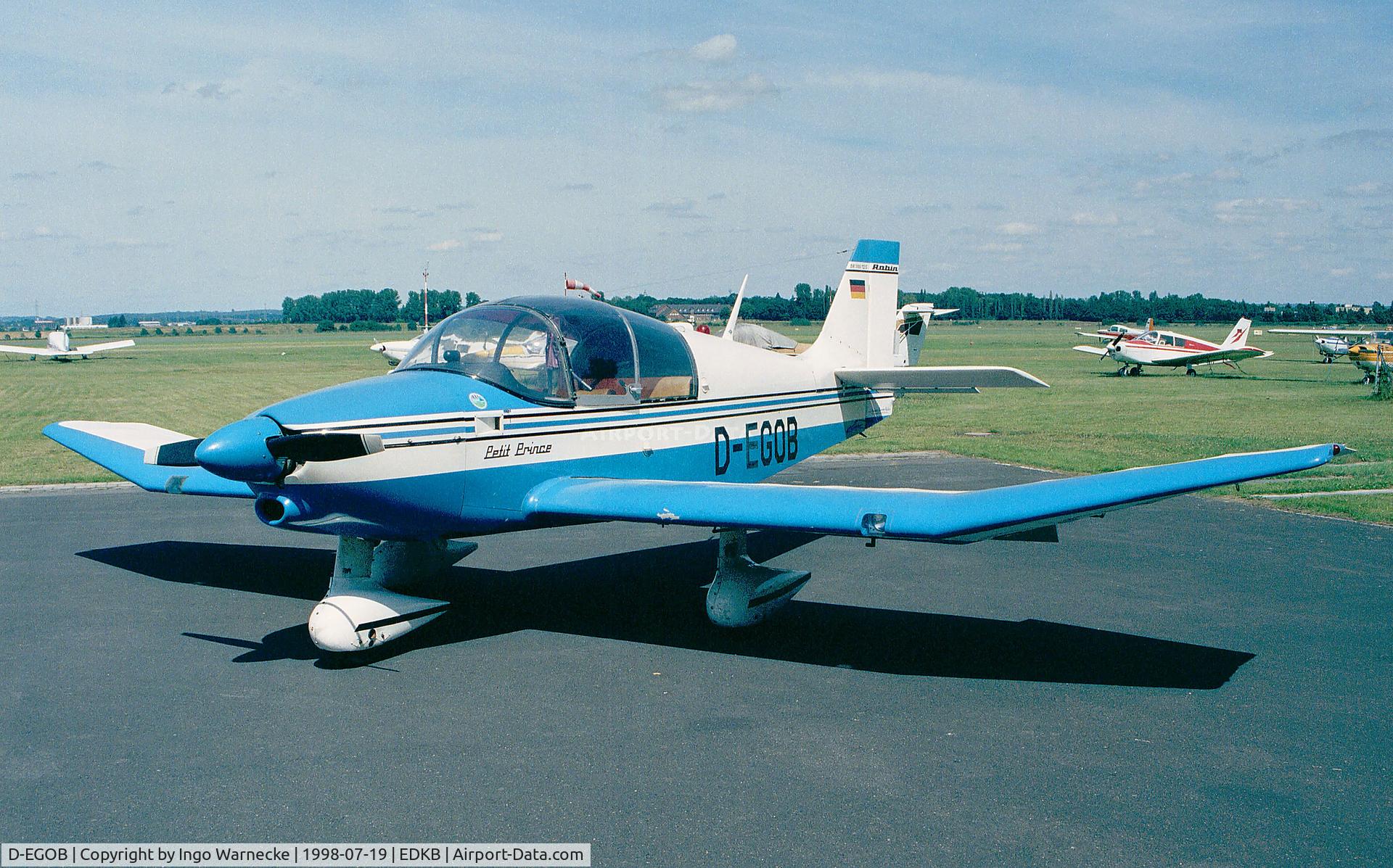D-EGOB, CEA DR 315 C/N 0662, CEA DR.315 (DR.300/125) Petit Prince at Bonn-Hangelar airfield