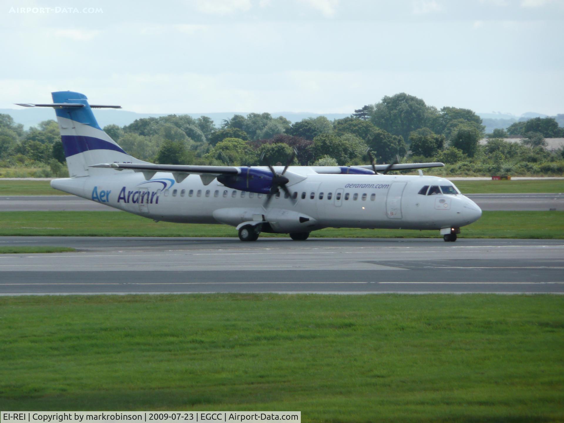 EI-REI, 1991 ATR 72-201 C/N 267, photo taken @ man-egcc avp just depting runway23R.
