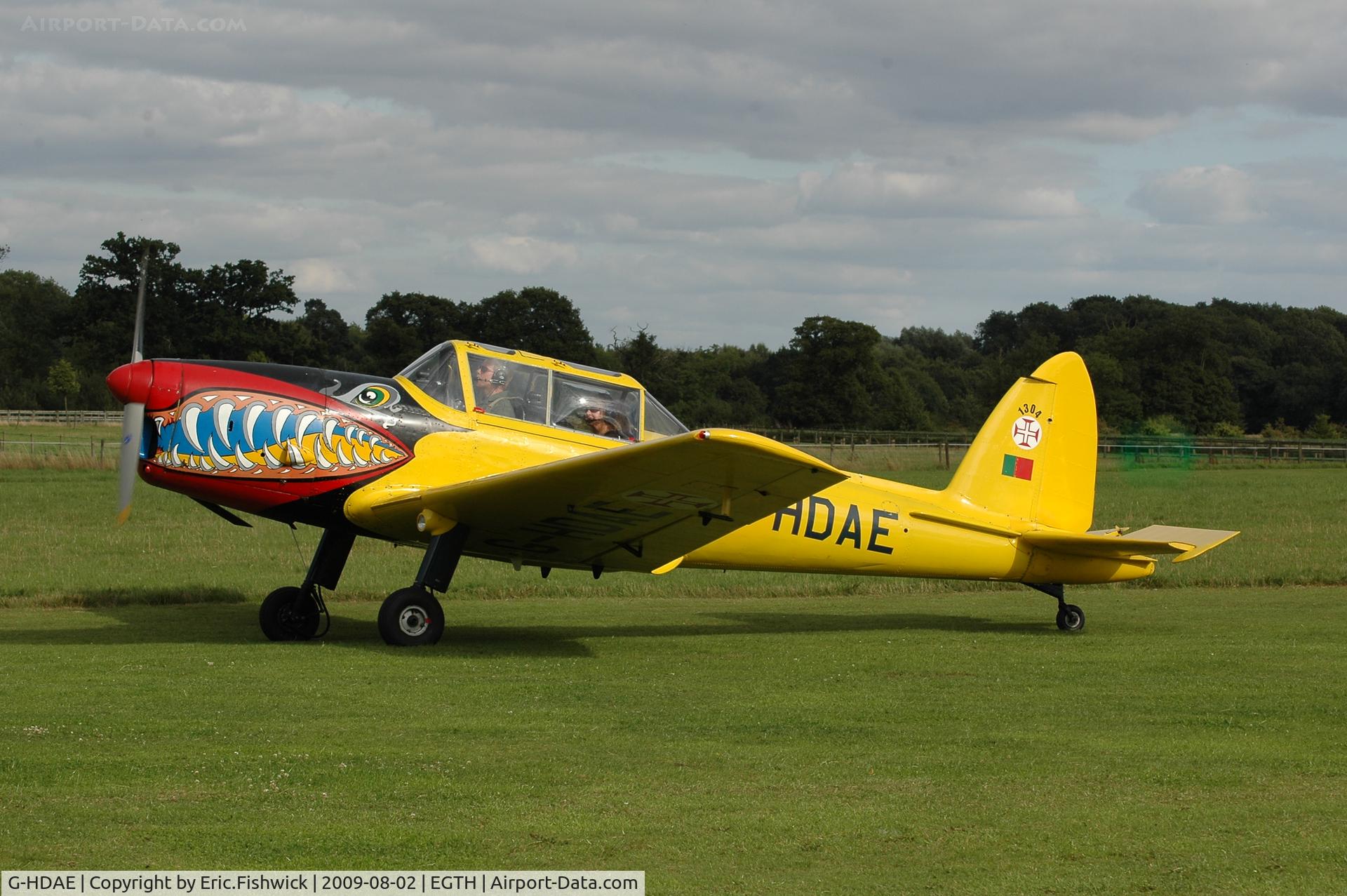 G-HDAE, 1951 De Havilland DHC-1 Chipmunk T.20 C/N C1/0280, G-HDAE at Shuttleworth Military Pagent Air Display Aug 09