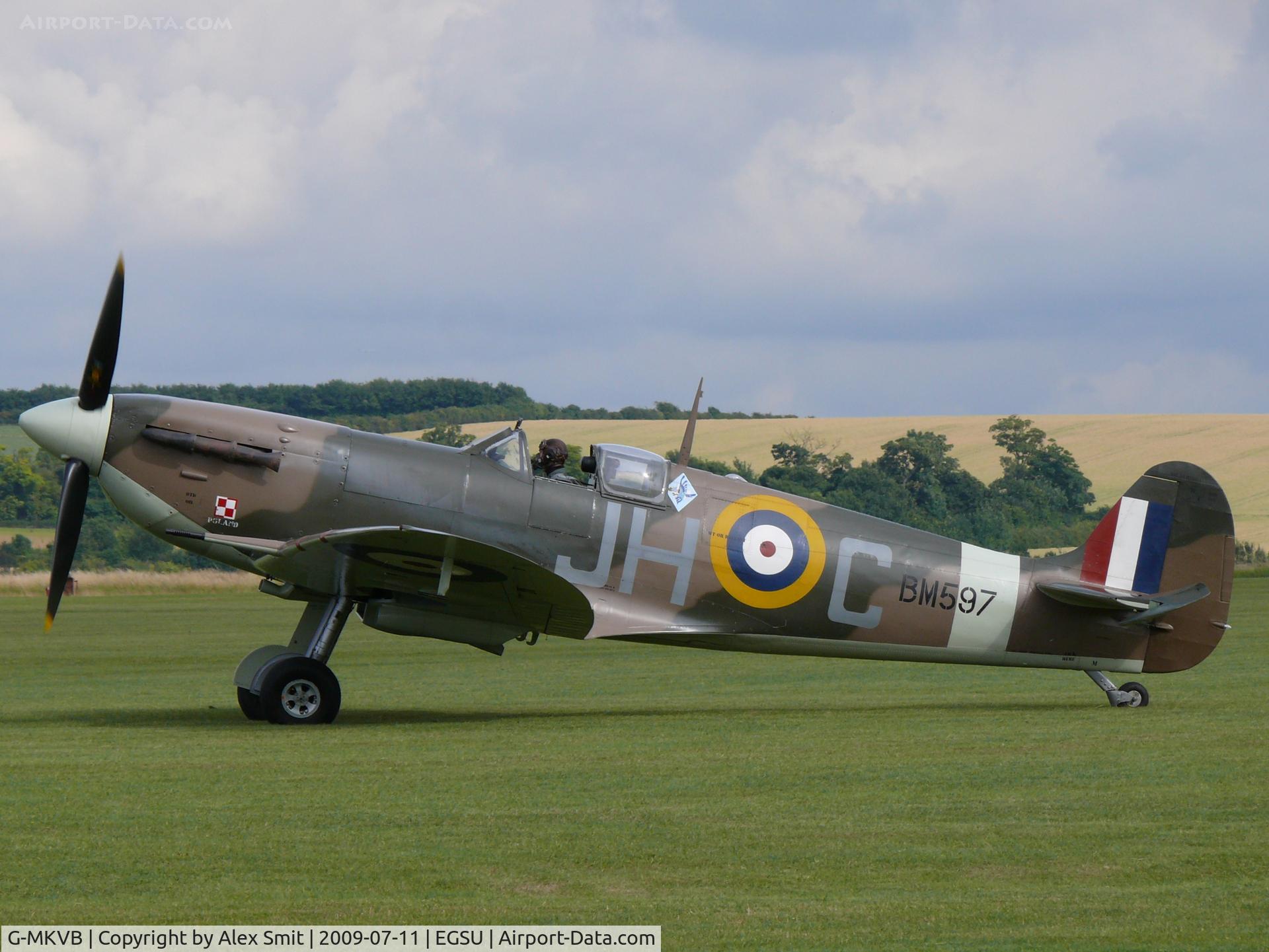 G-MKVB, 1942 Supermarine 349 Spitfire LF.Vb C/N CBAF.2461, Supermarine Spitfire FVB G-MKVB Historic Aircraft Collection painted as Royal Air Force BM597/JH-C