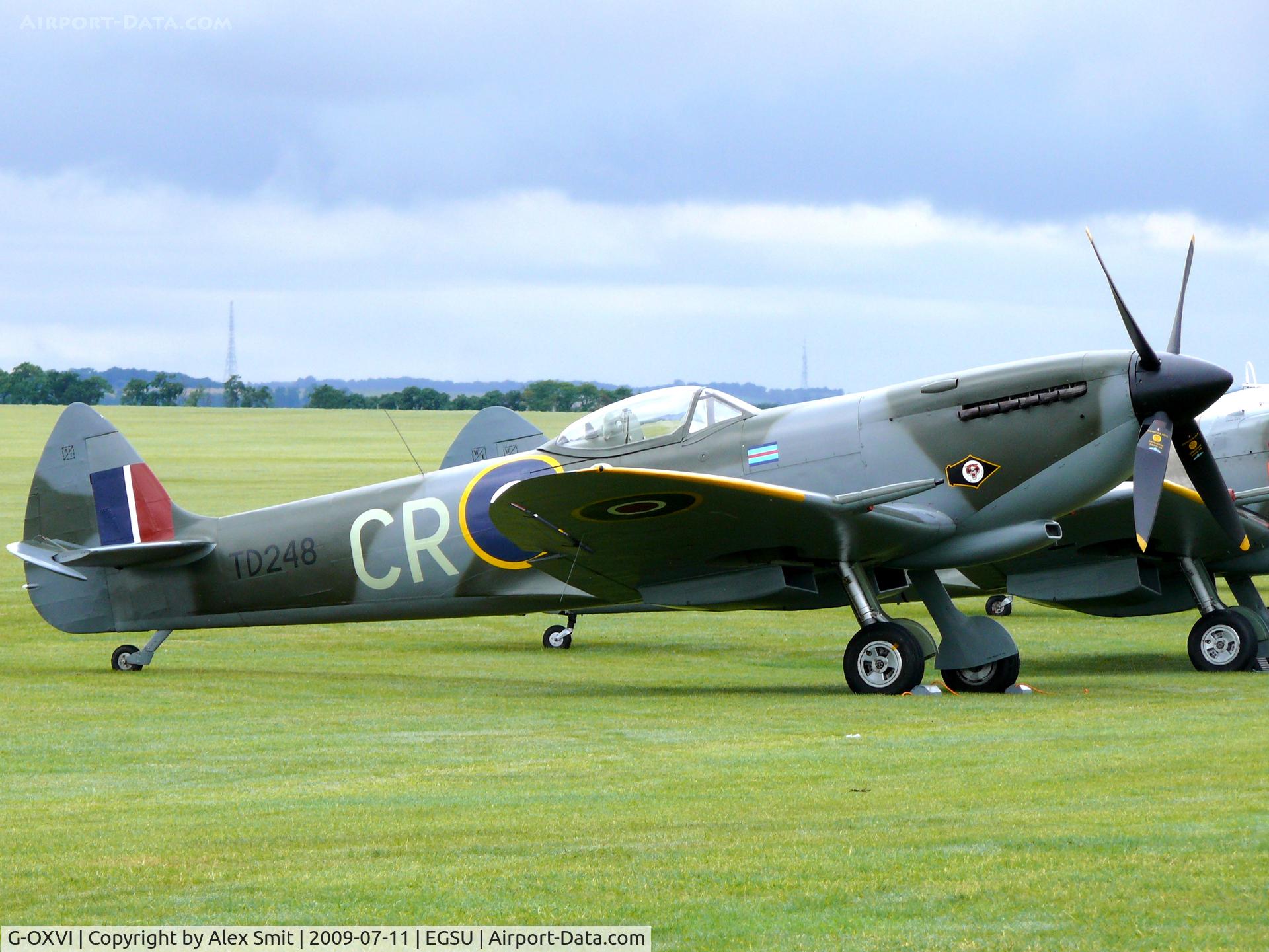 G-OXVI, 1945 Supermarine 361 Spitfire LF.XVIe C/N CBAF.IX.4262, Supermarine Spitfire LFXVIE G-OXVI Spitfire Ltd painted as Royal Air Force TD248/CR-S