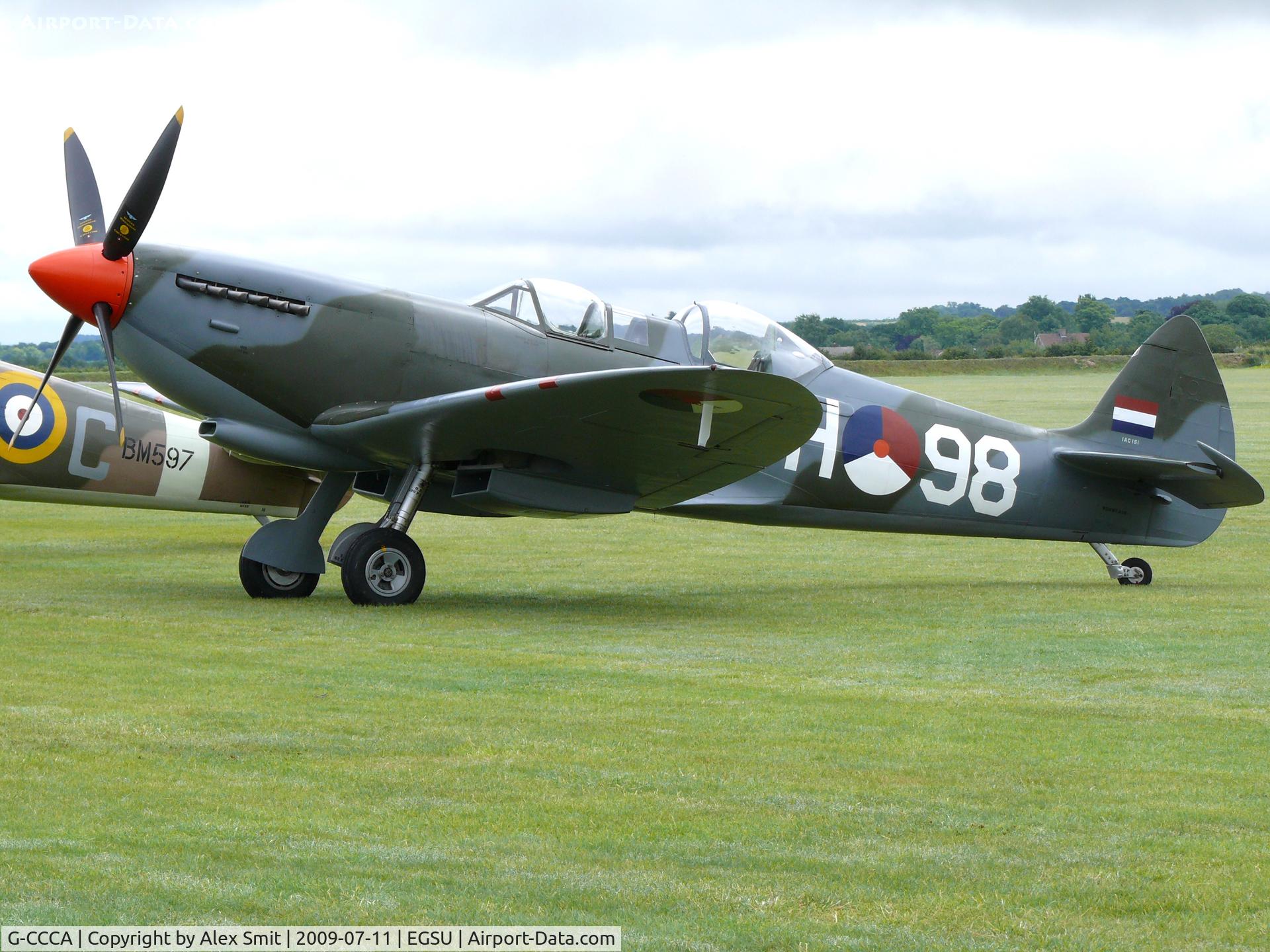 G-CCCA, 1944 Supermarine 509 Spitfire TR.IXc C/N CBAF.9590, Supermarine Spitfire TR.IX G-CCCA Historic Flying Inc painted as Royal Netherlands Air Force H-98