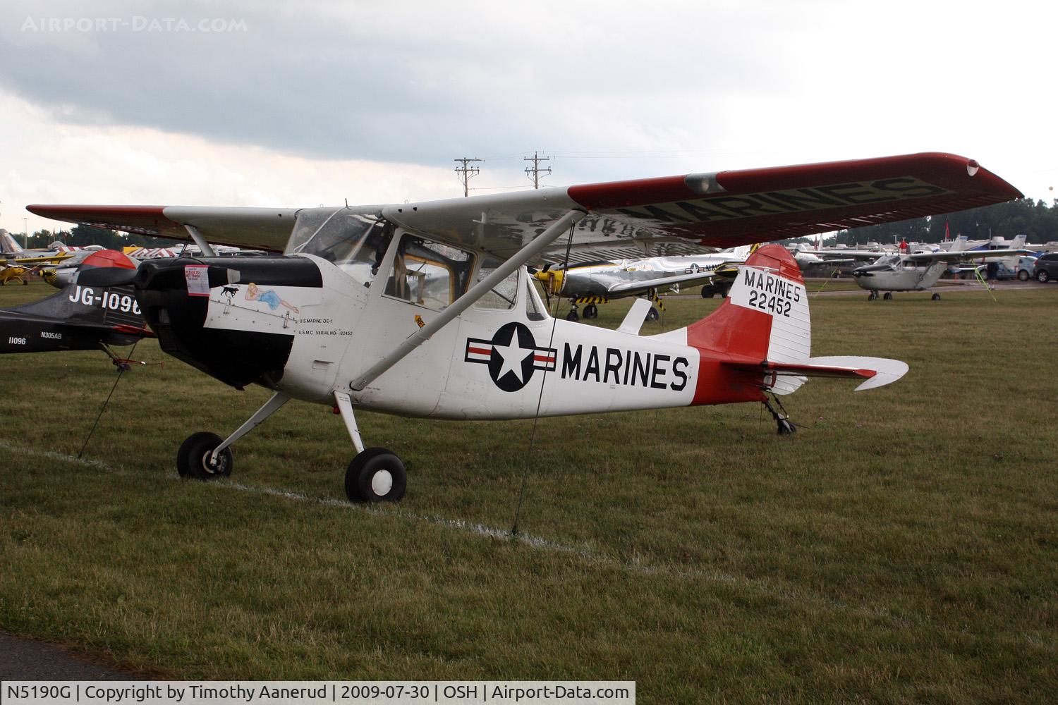 N5190G, 1951 Cessna 305A C/N 22452, 1951 Cessna 305A, c/n: 22452