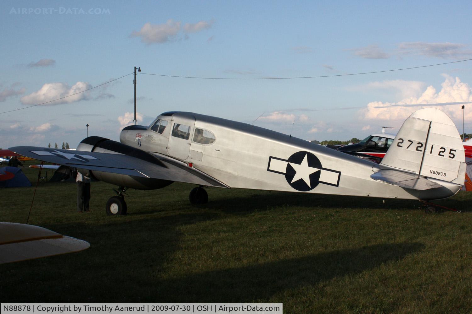N88878, 1943 Cessna UC-78C (T-50) Bobcat C/N 4121, 1943 Cessna T-50, c/n: 4121