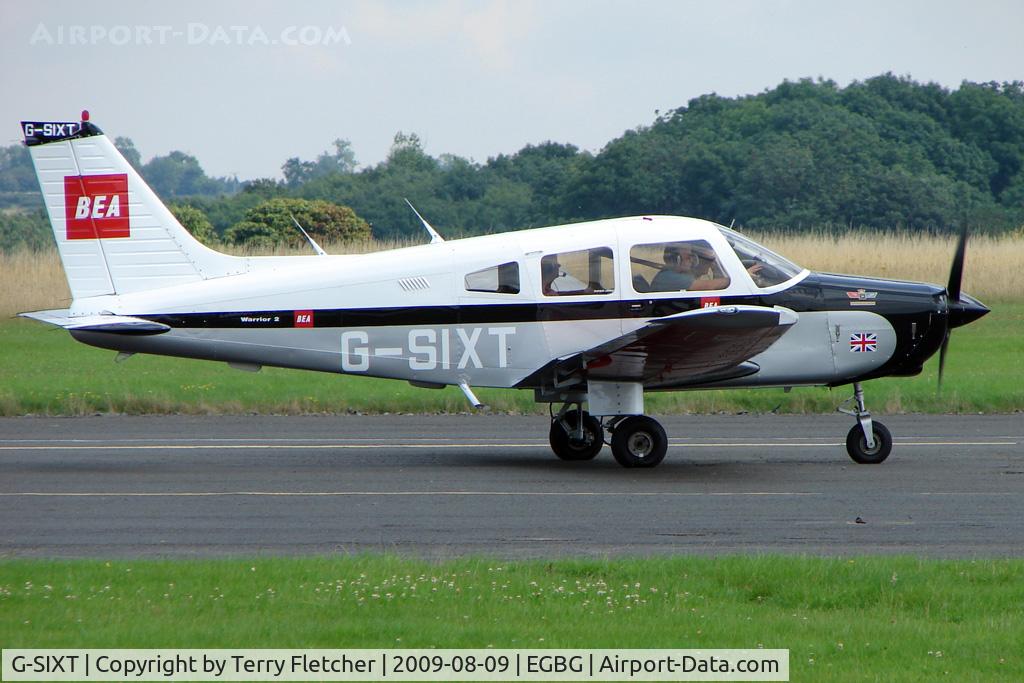 G-SIXT, 1988 Piper PA-28-161 Cherokee Warrior II C/N 2816056, Booker based Piper at Leicester