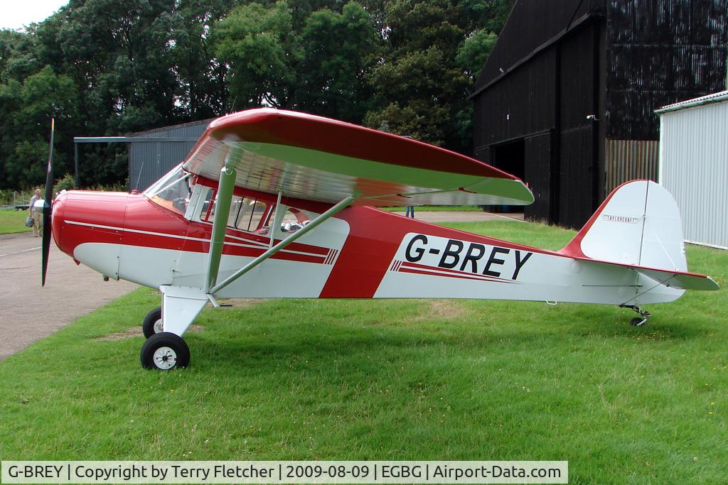 G-BREY, 1946 Taylorcraft BC-12D Twosome C/N 7299, Taylorcraft BC12D at Leicester