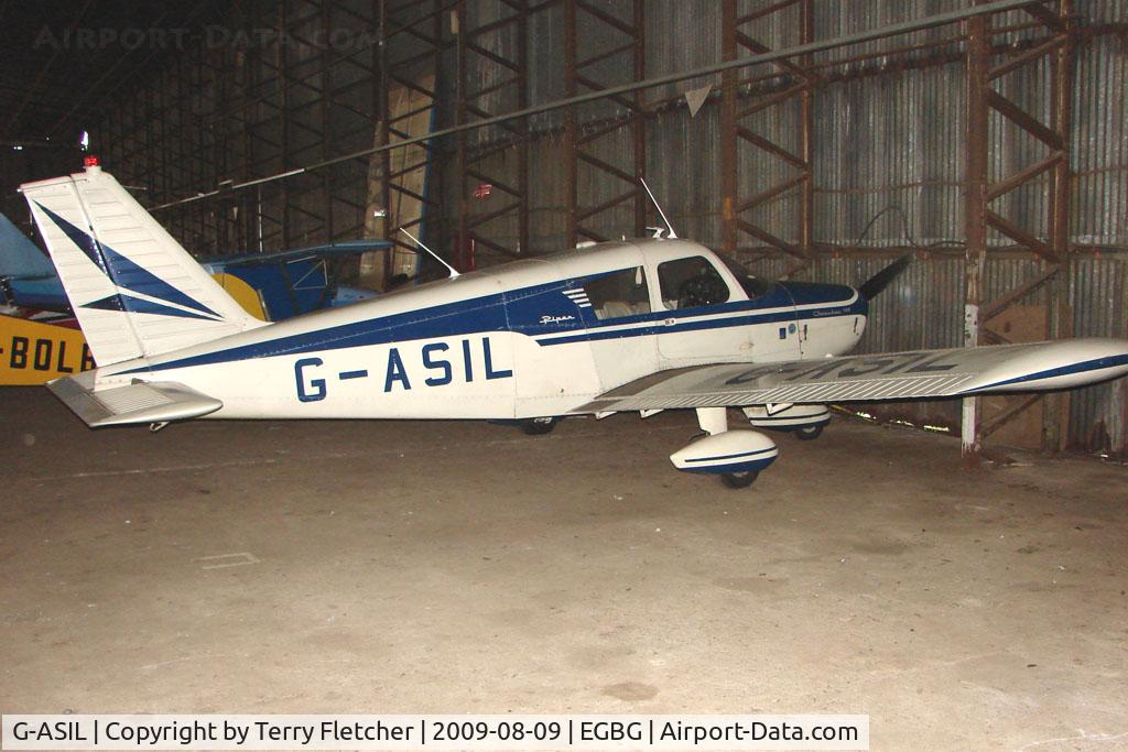 G-ASIL, 1963 Piper PA-28-180 Cherokee C/N 28-1350, Piper hangared at Leicester