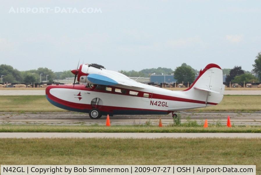 N42GL, 1944 Grumman G-21A Goose C/N B-52, Arriving at Airventure 2009 - Oshkosh, Wisconsin