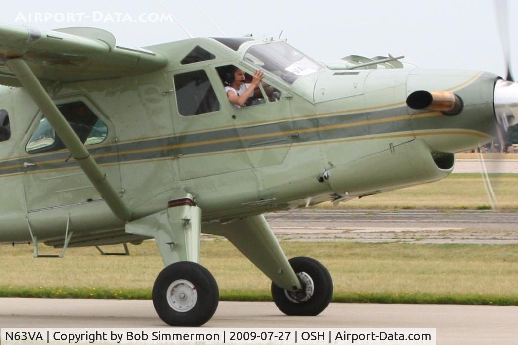 N63VA, 1955 De Havilland Canada DHC-2 Turbo Beaver Mk.3 C/N 850, Arriving at Airventure 2009 - Oshkosh, Wisconsin