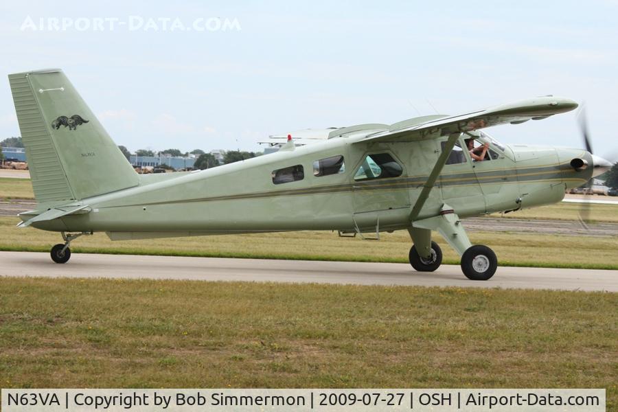 N63VA, 1955 De Havilland Canada DHC-2 Turbo Beaver Mk.3 C/N 850, Arriving at Airventure 2009 - Oshkosh, Wisconsin