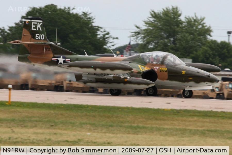 N91RW, Cessna A-37A Dragonfly C/N 40026, Departing RWY 18 at Airventure 2009 - Oshkosh, Wisconsin