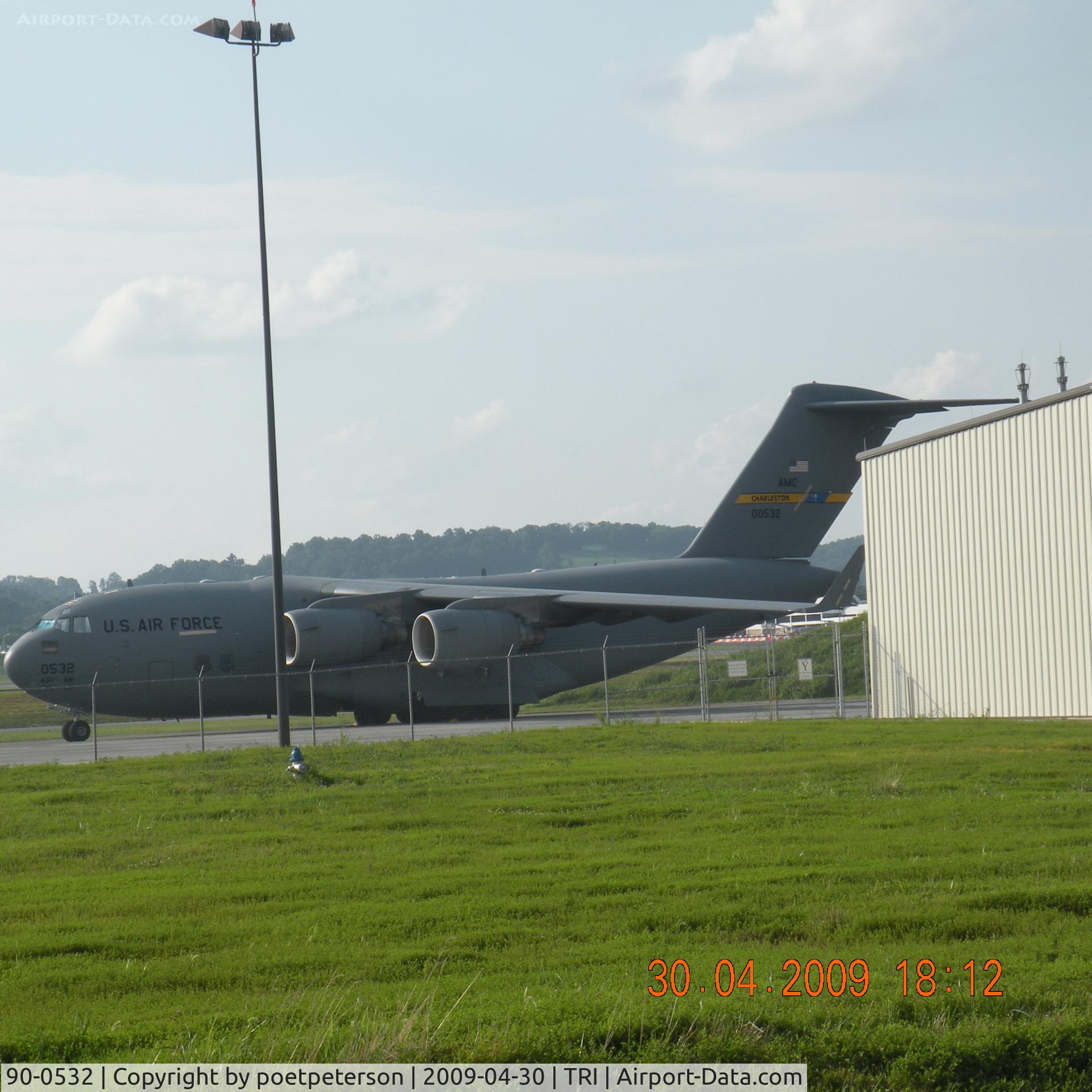 90-0532, 1990 McDonnell Douglas C-17A Globemaster III C/N P-7, pre-Presidential visit
