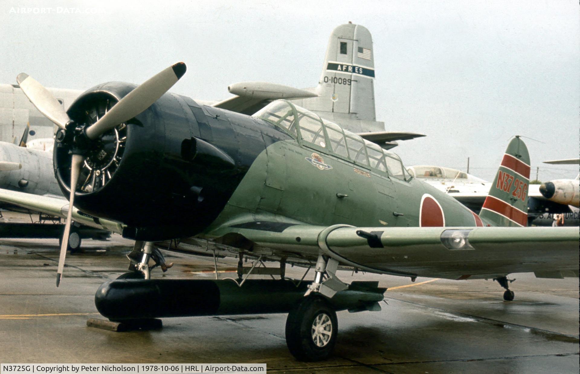 N3725G, 1944 North American SNJ-5 Texan Texan C/N 84875, SNJ-5 Bu 84875 as Kate replica at the 1978 Confederate Air Force Airshow at Harlingen.