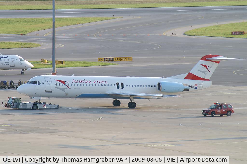OE-LVI, 1993 Fokker 100 (F-28-0100) C/N 11468, Austrian Arrows Fokker 100