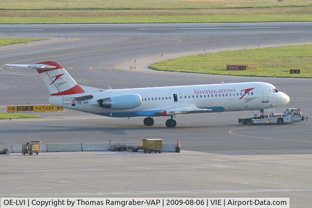 OE-LVI, 1993 Fokker 100 (F-28-0100) C/N 11468, Austrian Arrows Fokker 100