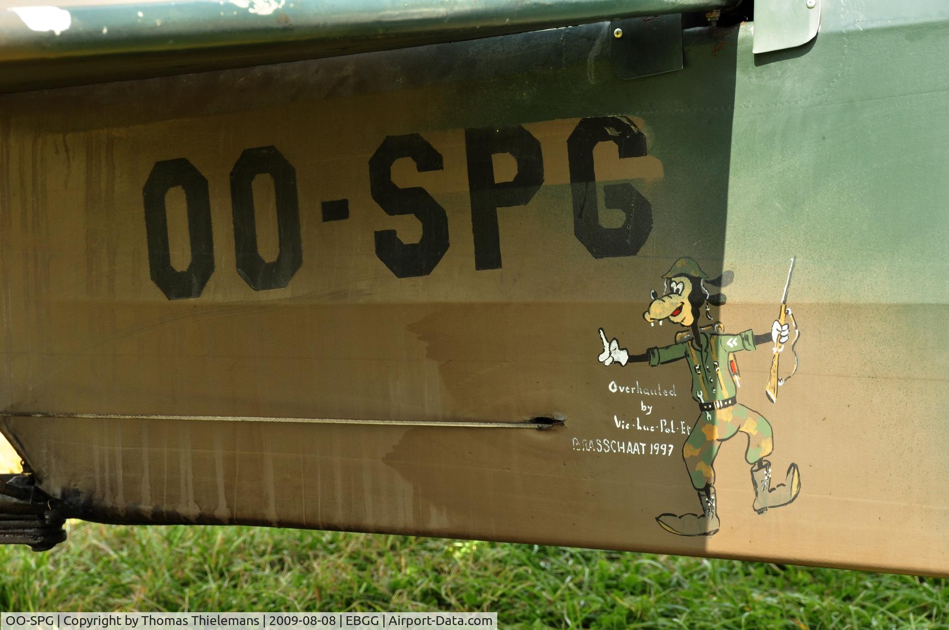 OO-SPG, 1952 Piper L-18C Super Cub (PA-18-95) C/N 18-2060, Opendeur VZP 2009