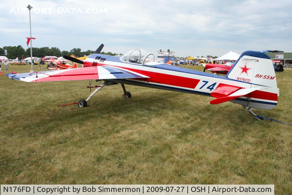 N176FD, Yakovlev YAK-55M C/N 930810, Airventure 2009 - Oshkosh, Wisconsin