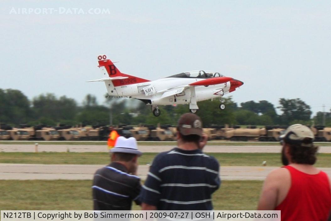 N212TB, 1968 Rockwell T-2B Buckeye C/N 310-21, Landing RWY 18 at Airventure 2009 - Oshkosh, Wisconsin