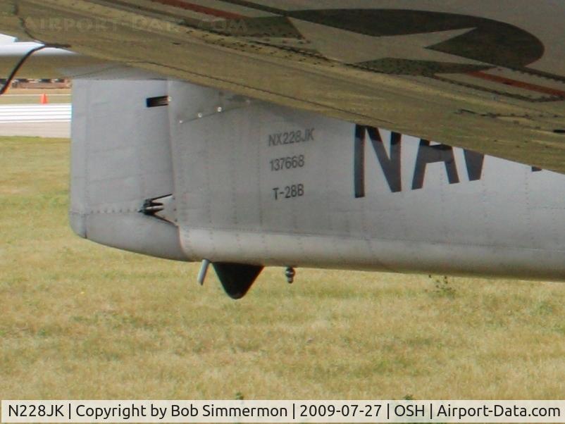 N228JK, 1955 North American T-28B Trojan C/N 200-31 (137668), Airventure 2009 - Oshkosh, Wisconsin