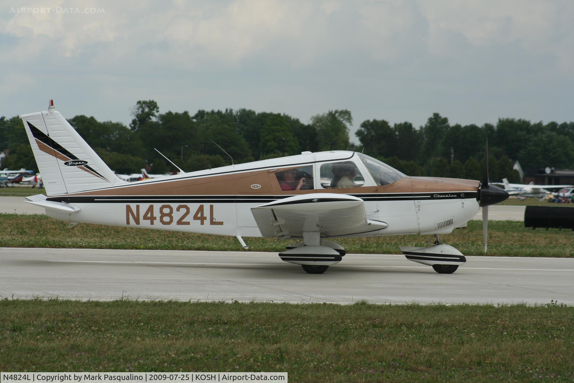 N4824L, 1967 Piper PA-28-180 C/N 28-4166, Piper PA-28-180