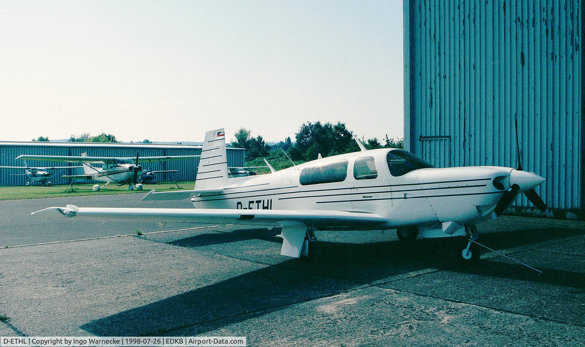 D-ETHL, 1992 Mooney M20M TLS Bravo C/N 27-0133, Mooney M20M Model 257 TLS at Bonn-Hangelar airfield