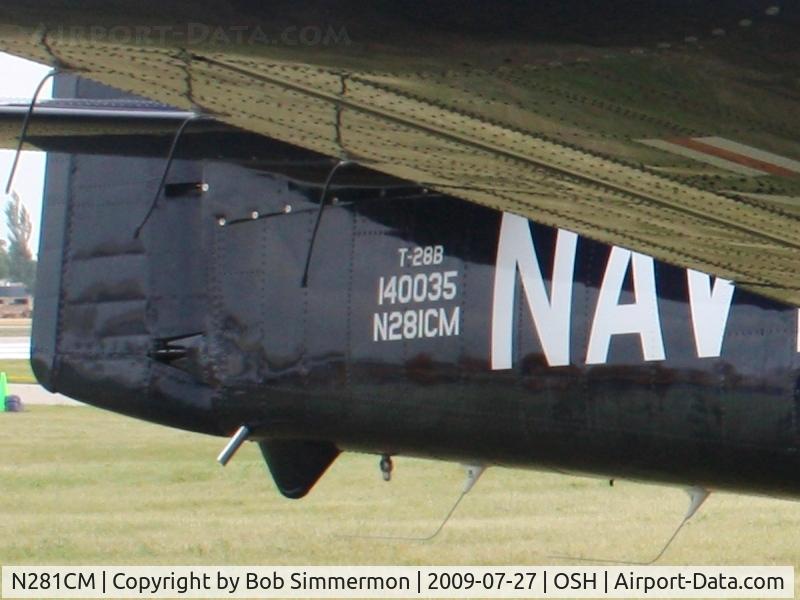 N281CM, 1955 North American T-28B Trojan C/N 219-34, Airventure 2009 - Oshkosh, Wisconsin