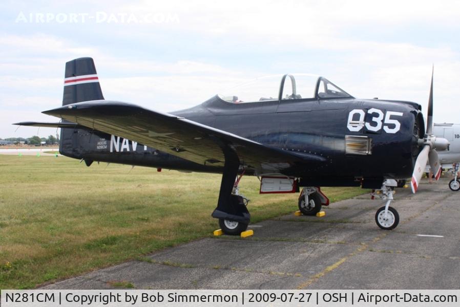 N281CM, 1955 North American T-28B Trojan C/N 219-34, Airventure 2009 - Oshkosh, Wisconsin