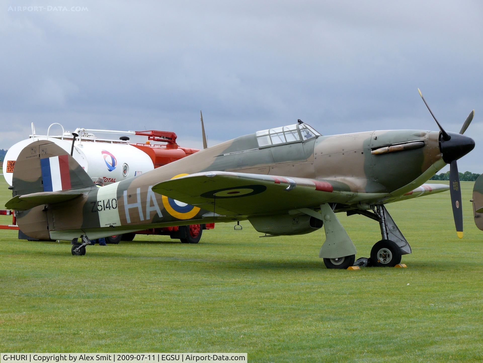 G-HURI, 1942 Hawker (CCF) Hurricane Mk12A C/N 72036, Hawker Hurricane XII G-HURI Historic Aircraft Collection painted as Royal Air Force Z5140/HA-C