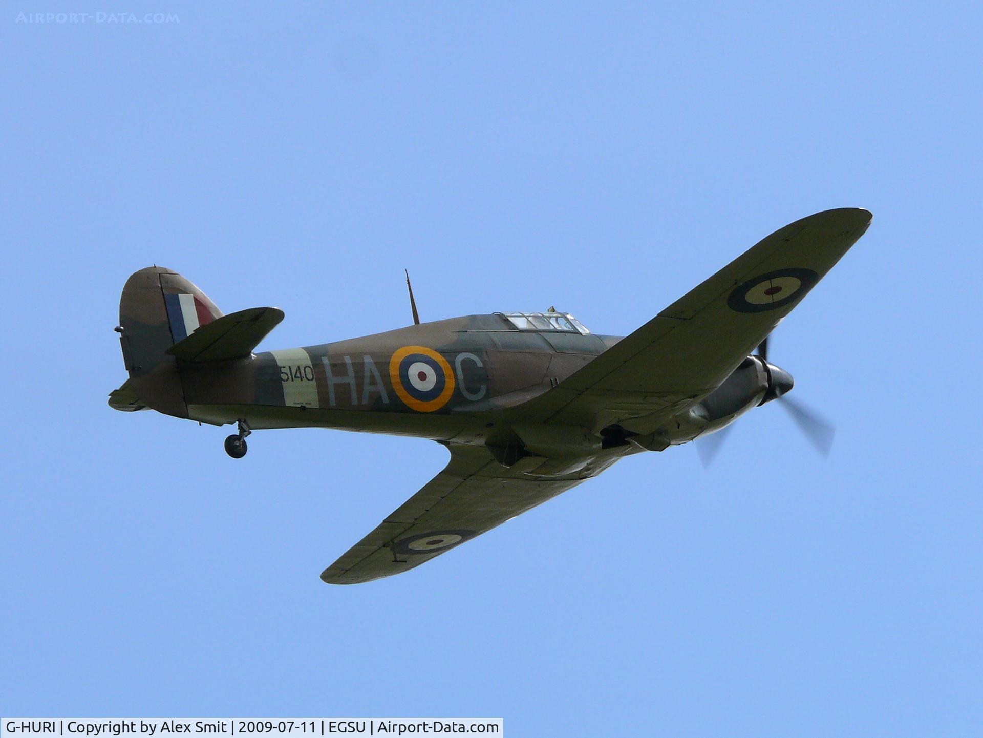 G-HURI, 1942 Hawker (CCF) Hurricane Mk12A C/N 72036, Hawker Hurricane XII G-HURI Historic Aircraft Collection painted as Royal Air Force Z5140/HA-C