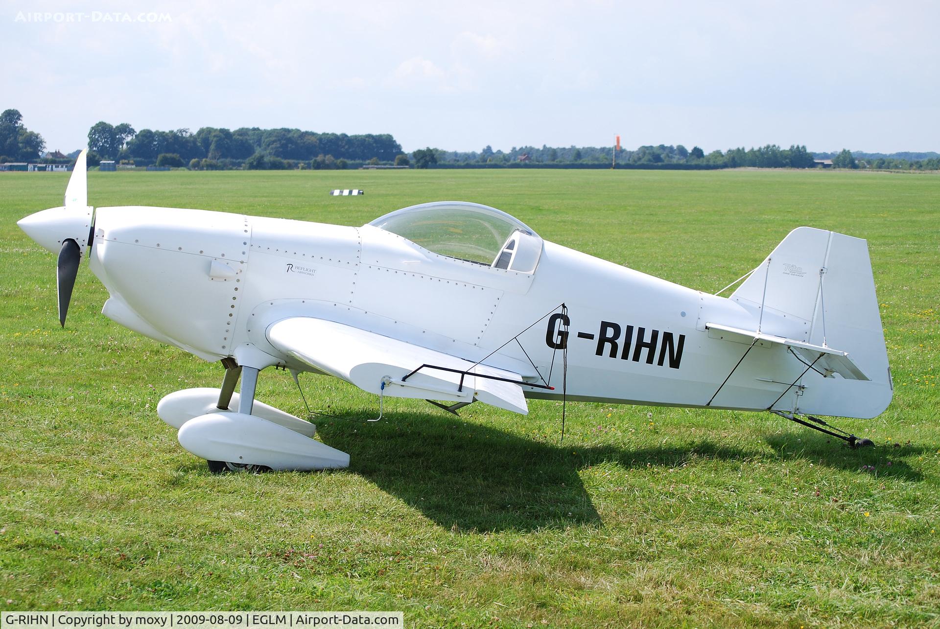 G-RIHN, 2004 Rihn DR-107 One Design C/N PFA 264-14201, DR107 One Design after aerobatic display at White Waltham