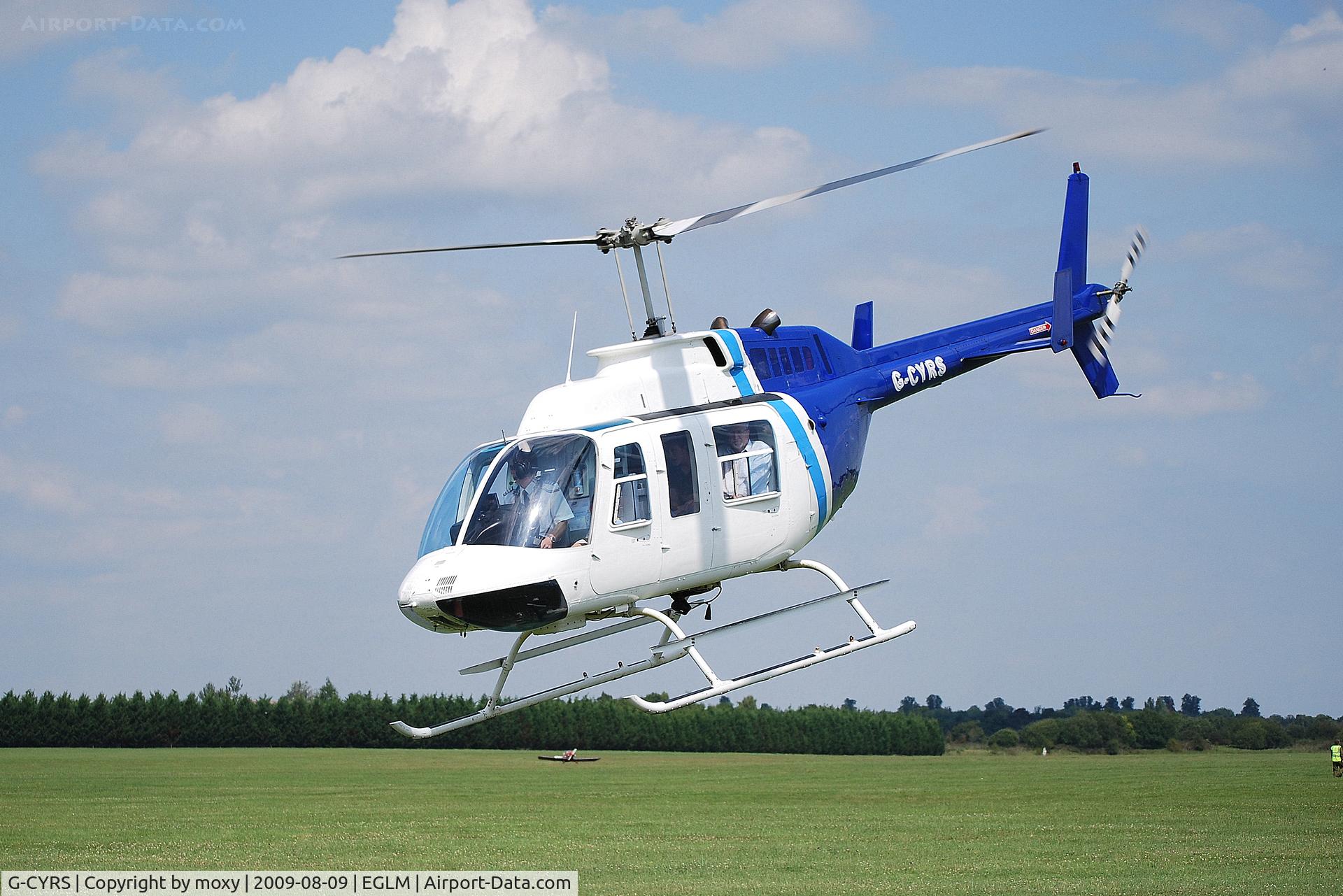G-CYRS, 1977 Bell 206L LongRanger LongRanger C/N 45030, Bell 206L giving joyrides at White Waltham