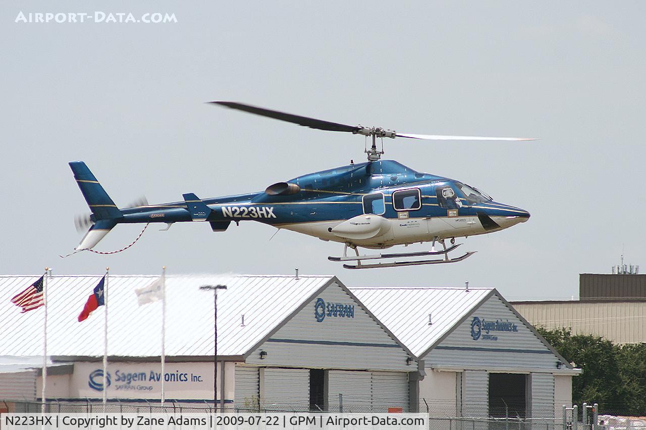 N223HX, 1984 Bell 222U C/N 47511, Cook Children's Hospital air ambulance at Grand Prairie.