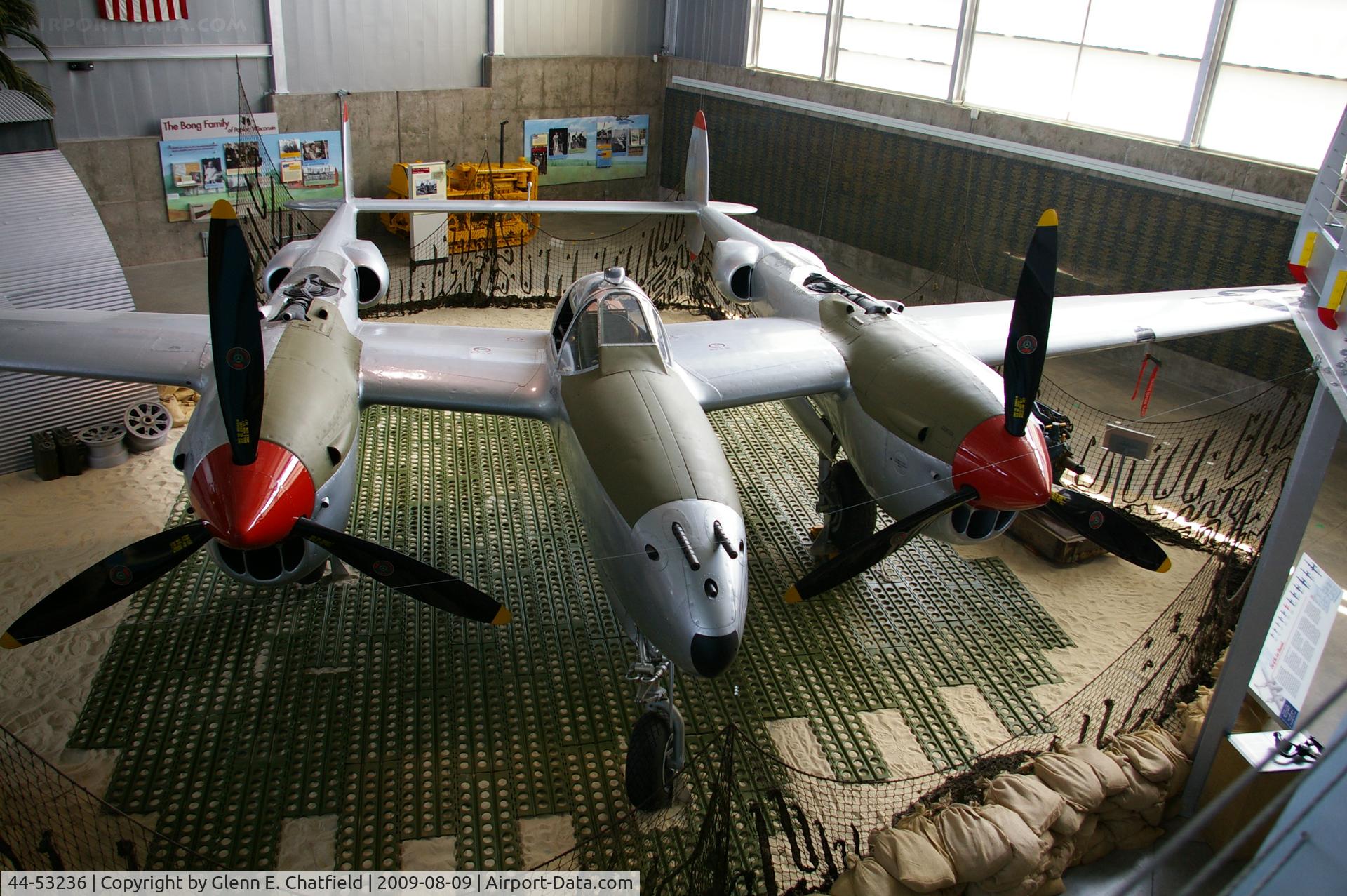 44-53236, 1944 Lockheed P-38L-5-LO Lightning C/N 422-8526, At Superior, WI Richard I. Bong WWII Heritage Center