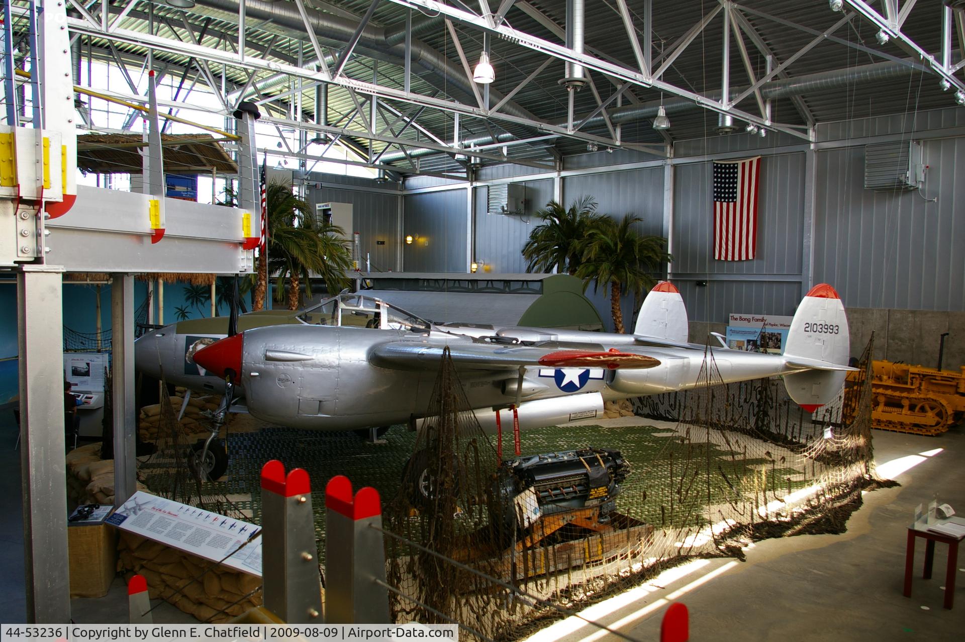 44-53236, 1944 Lockheed P-38L-5-LO Lightning C/N 422-8526, At Superior, WI Richard I. Bong WWII Heritage Center