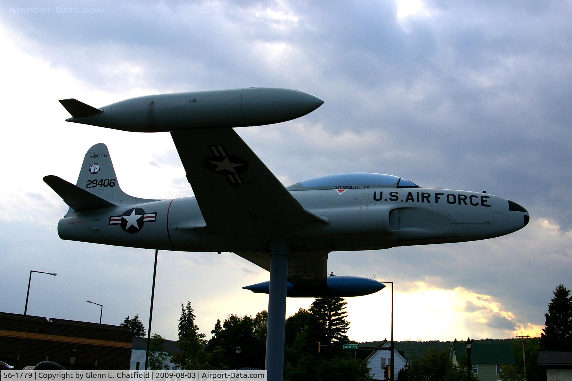 56-1779, 1956 Lockheed T-33A Shooting Star C/N 580-1129, At the American Legion Post 71, Duluth, MN