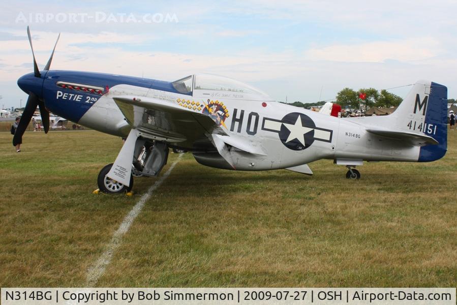 N314BG, North American P-51D Mustang C/N 122-3999 (44-73140), Airventure 2009 - Oshkosh, Wisconsin