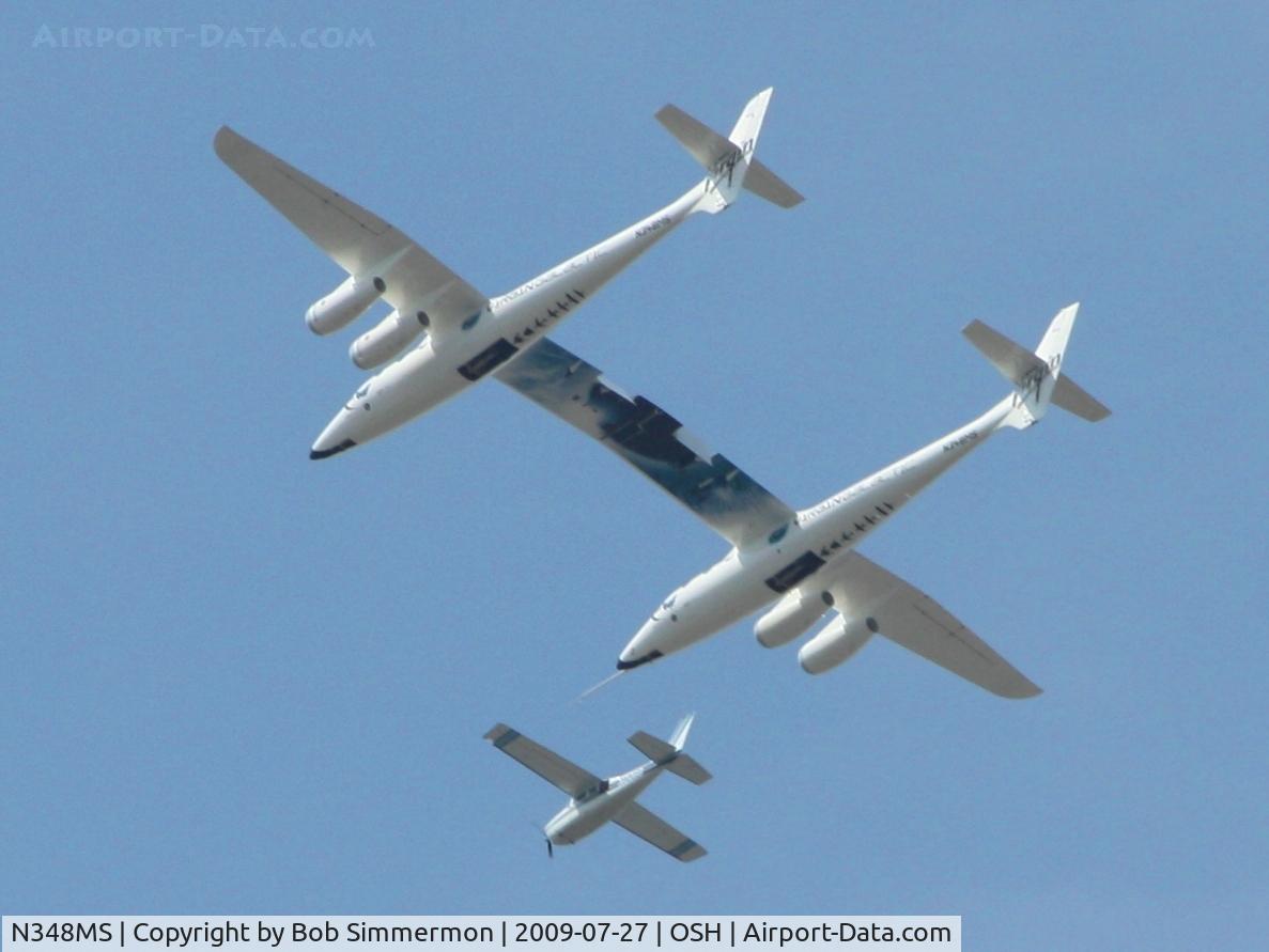 N348MS, 2008 Scaled Composites 348 C/N 001, Overflying Airventure 2009 - Oshkosh, Wisconsin
