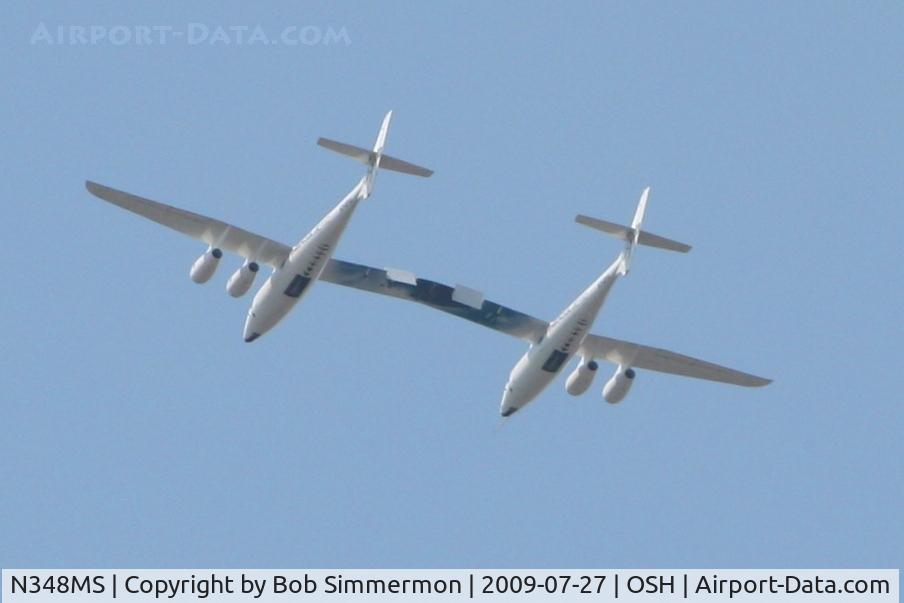 N348MS, 2008 Scaled Composites 348 C/N 001, Overflying Airventure 2009 - Oshkosh, Wisconsin