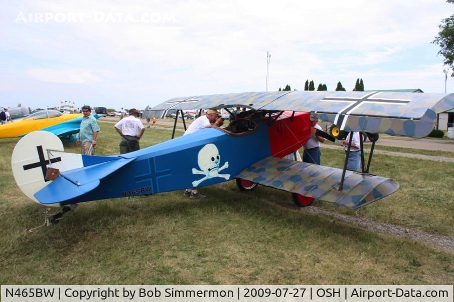 N465BW, Fokker D-VII Replica C/N 465-18, Airventure 2009 - Oshkosh, Wisconsin