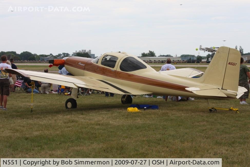 N551, 1954 Meyers MAC-145 C/N 216, Airventure 2009 - Oshkosh, Wisconsin