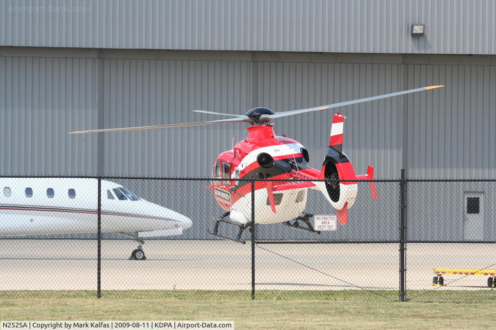 N252SA, 2008 Eurocopter EC-135P-2+ C/N 0707, Superior Ambulance Eurocopter EC 135P2, N252SA departing KDPA