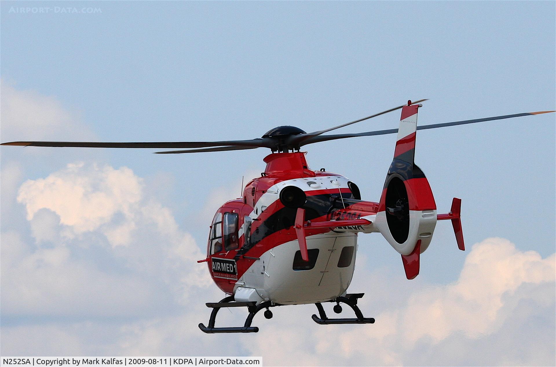 N252SA, 2008 Eurocopter EC-135P-2+ C/N 0707, Superior Ambulance Eurocopter EC 135P2, N252SA departing KDPA