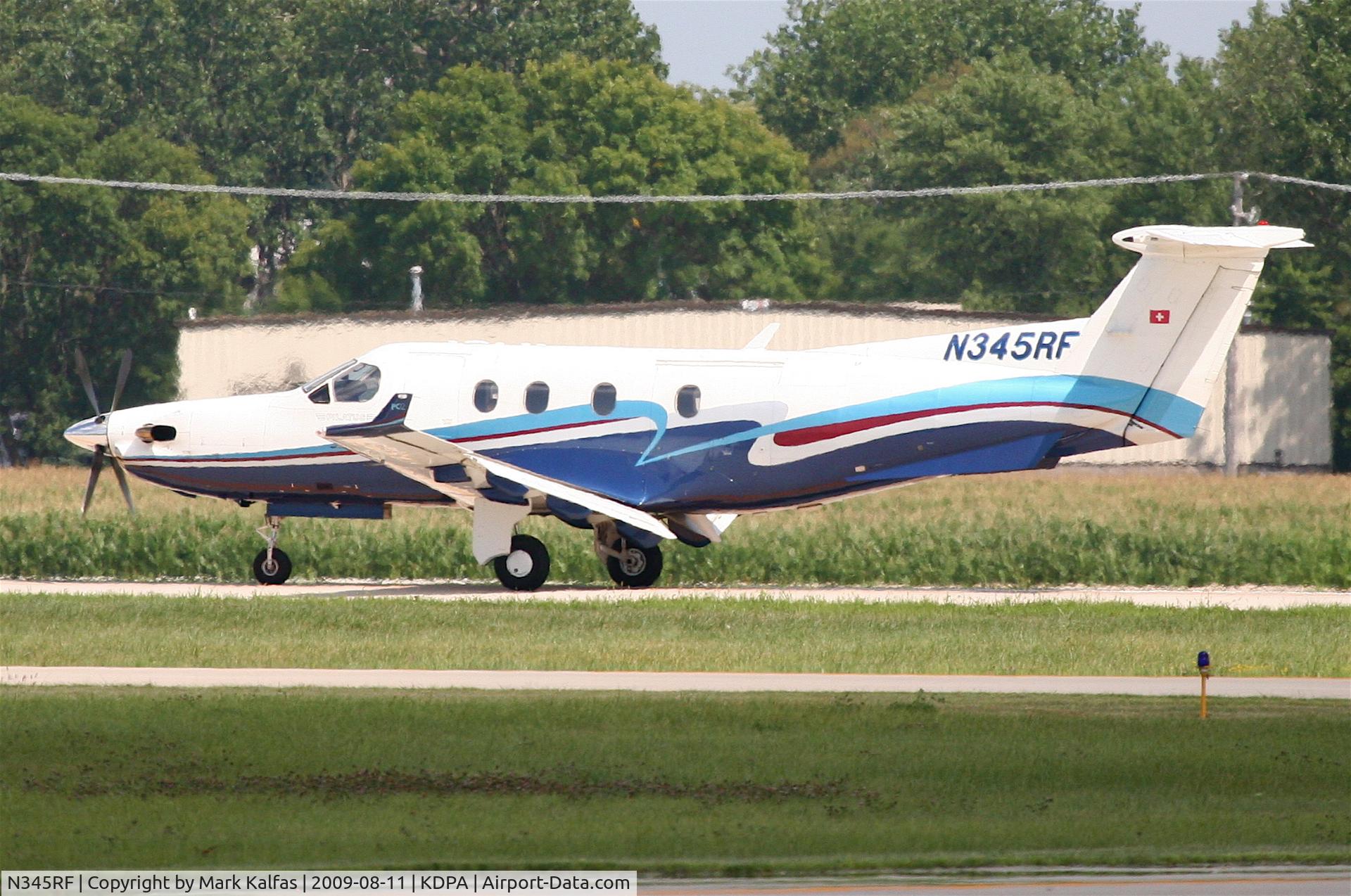 N345RF, 2000 Pilatus PC-12/45 C/N 345, Pilatus PC-12/45, N345RF arriving 2L KDPA from KPTK