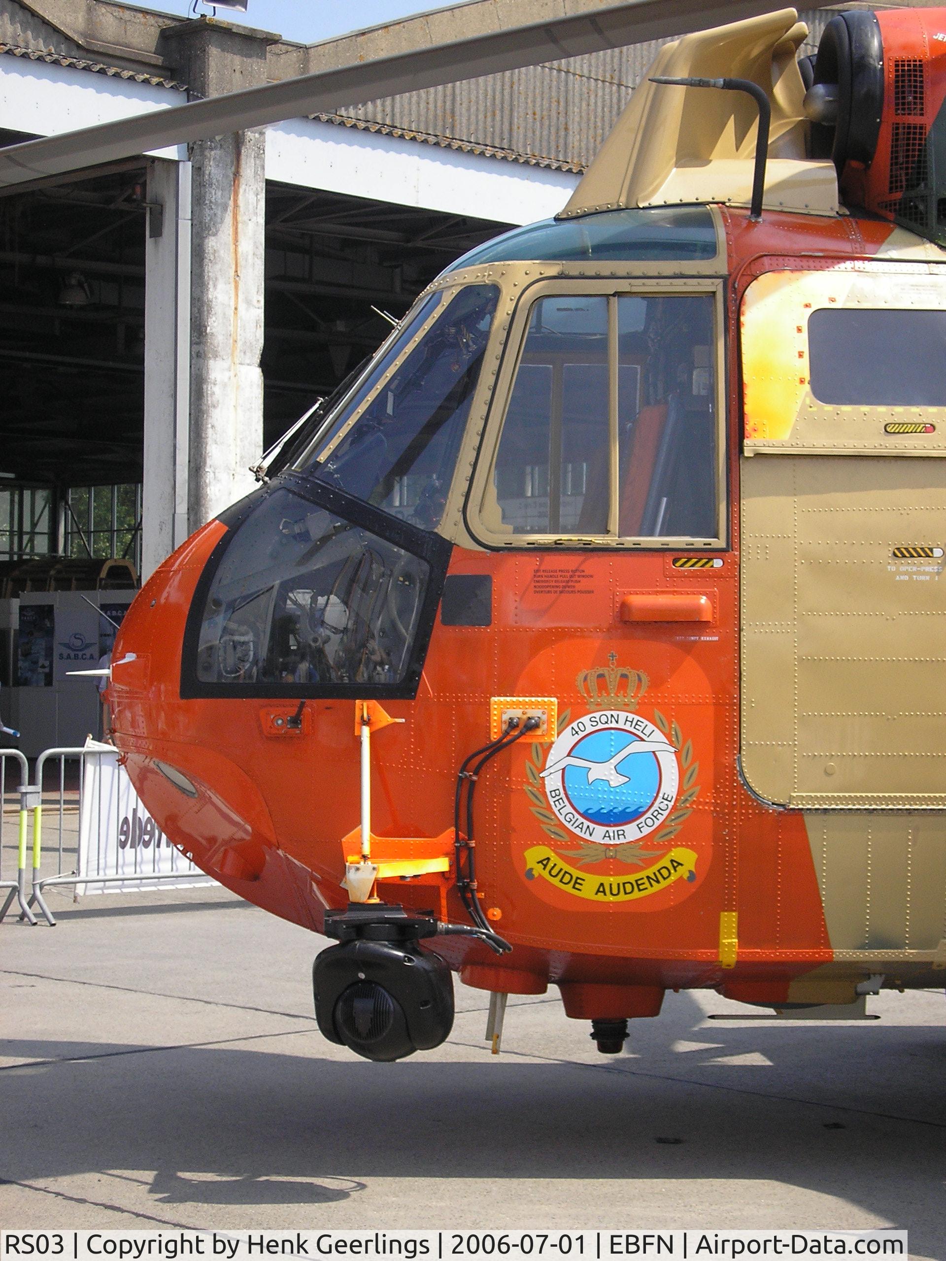 RS03, 1976 Westland Sea King Mk.48 C/N WA833, BAF openday , Koksijde AFB