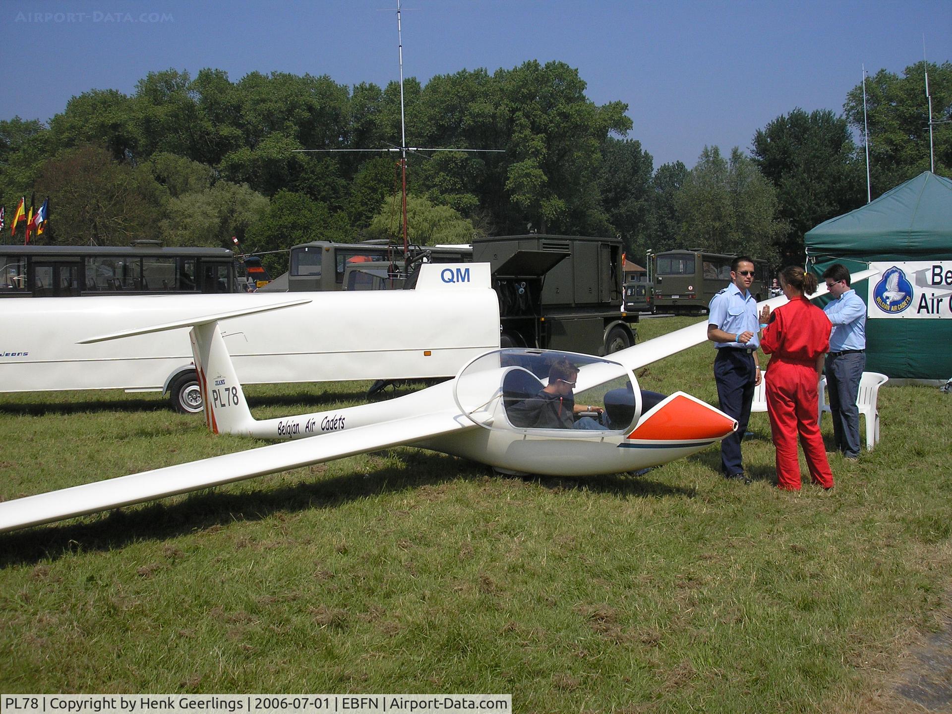 PL78, 1977 Grob G-102 Astir CS Jeans C/N 2070, Koksijde AFB , Belgian AF Open day, Belgian Air Cadets