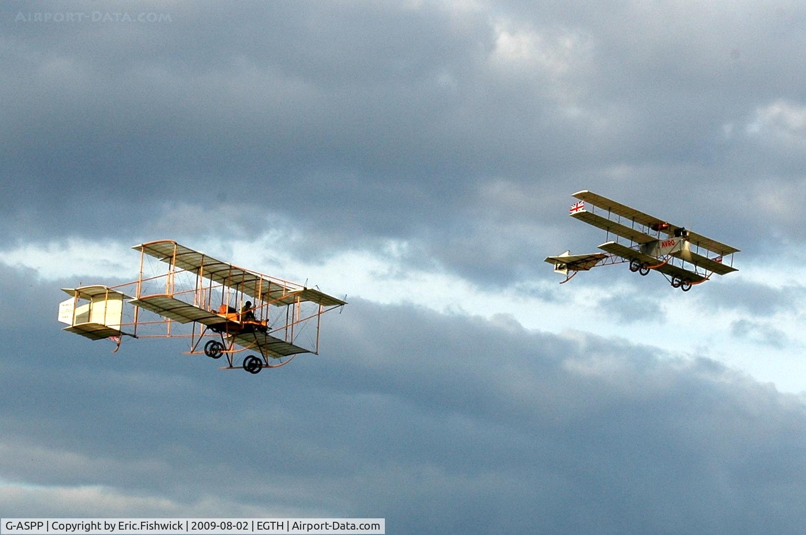 G-ASPP, 1964 Bristol Boxkite Replica C/N BM.7279, 45. G-ASPP at Shuttleworth Military Pagent Air Display Aug 09