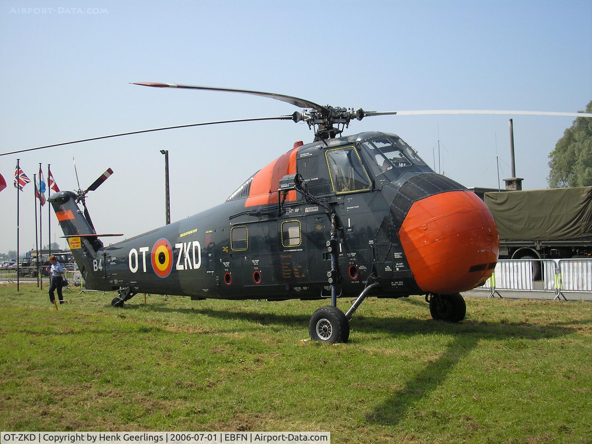 OT-ZKD, Sikorsky HSS-1 Seabat (S-58) C/N SA145, Koksijde AFB , Belgian AF Open day