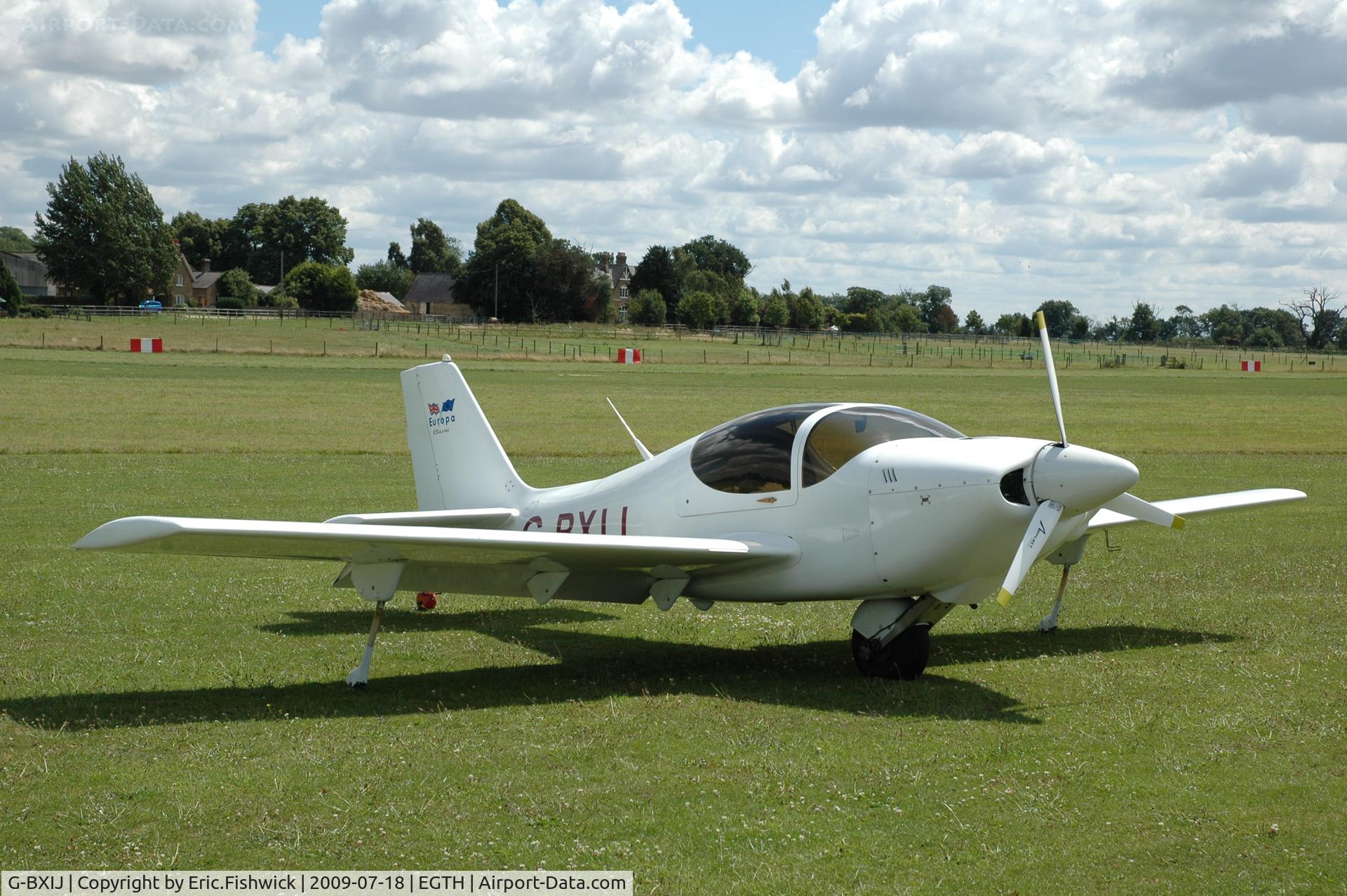 G-BXIJ, 1997 Europa Monowheel C/N PFA 247-12698, G-BXIJ Europa Classic at Shuttleworth Evening Air Display July 09