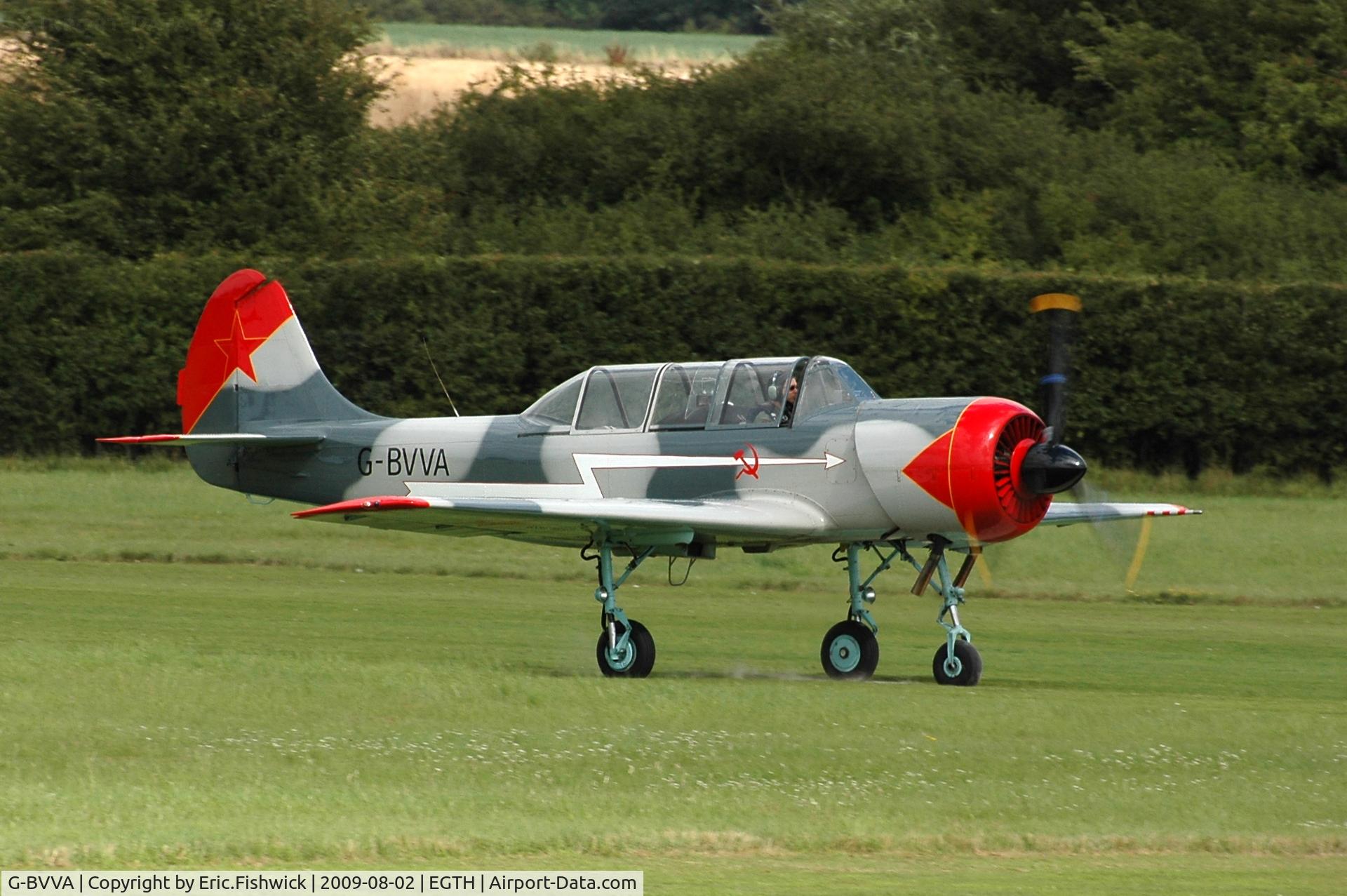 G-BVVA, 1987 Bacau Yak-52 C/N 877610, G-BVVA YAK-52 at Shuttleworth Military Pagent Air Display  Aug 09