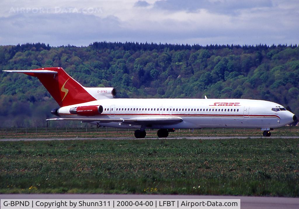 G-BPND, 1974 Boeing 727-2D3 C/N 21021, Taxiing to the terminal...